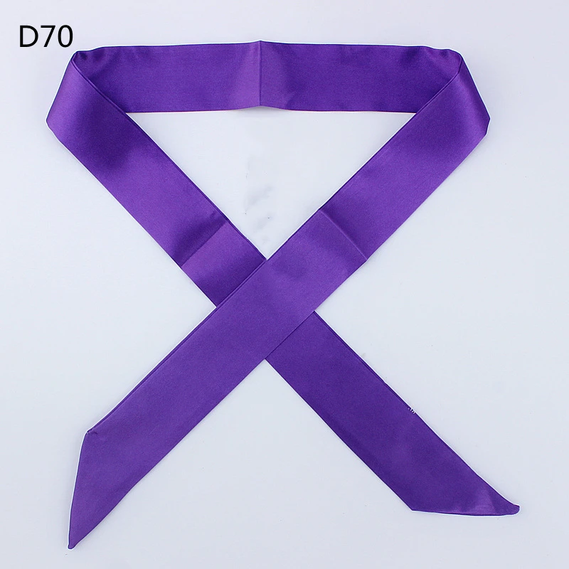 Solid Color Skinny Small Silk Scarf Women Simple Style Bag Handle Ribbon Fashion Hairband Headscarf Beautiful Scarves For Women