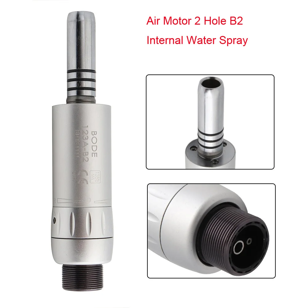 

BODE Dental Air Motor 2 Hole B2 Low Speed Handpiece Internal Water Spray Dental Air Turbine Inner Spray Dental Handpiece