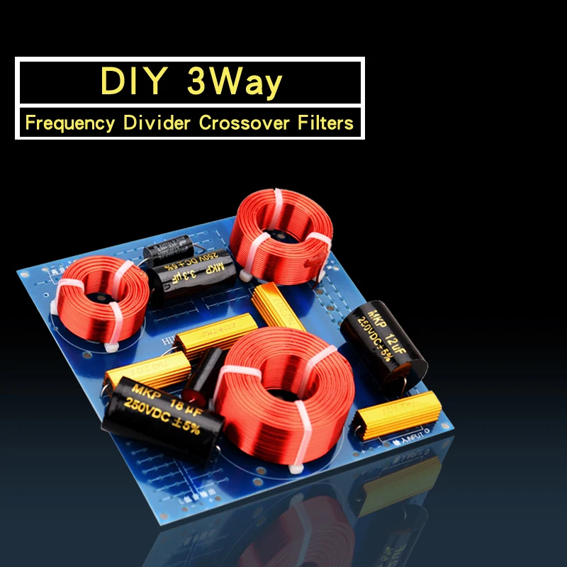 HIFIDIY LIVE DIY high-end Hi-Fi 3Way 3 speaker Unit (tweeter+mid+bass) Speakers audio Frequency Divider Crossover Filters US-385