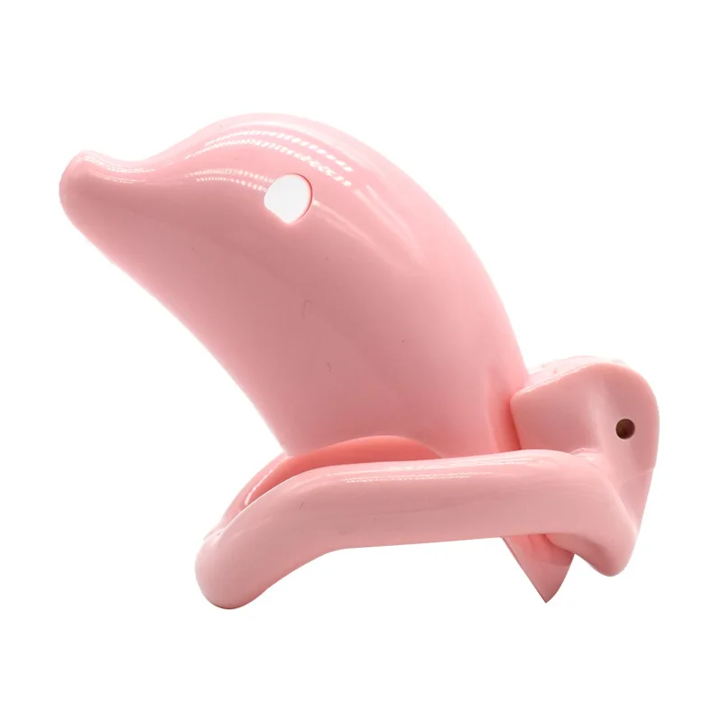 Male Chastity Device With 4 Penis Curved Snap Rings Dolphin Design Sex Toys For Men Chastity Lock Cage Penis Sleeve