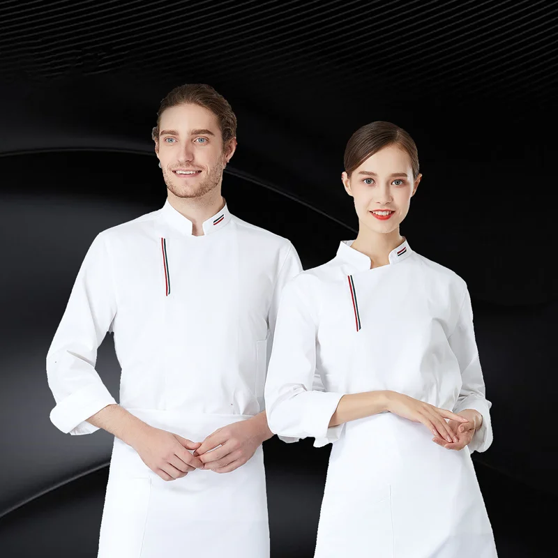 2020 hohe Qualität unisex chef uniform Hotel Küche arbeit kleidung Kurzarm Koch Restaurant uniform kochen shirt Jacke