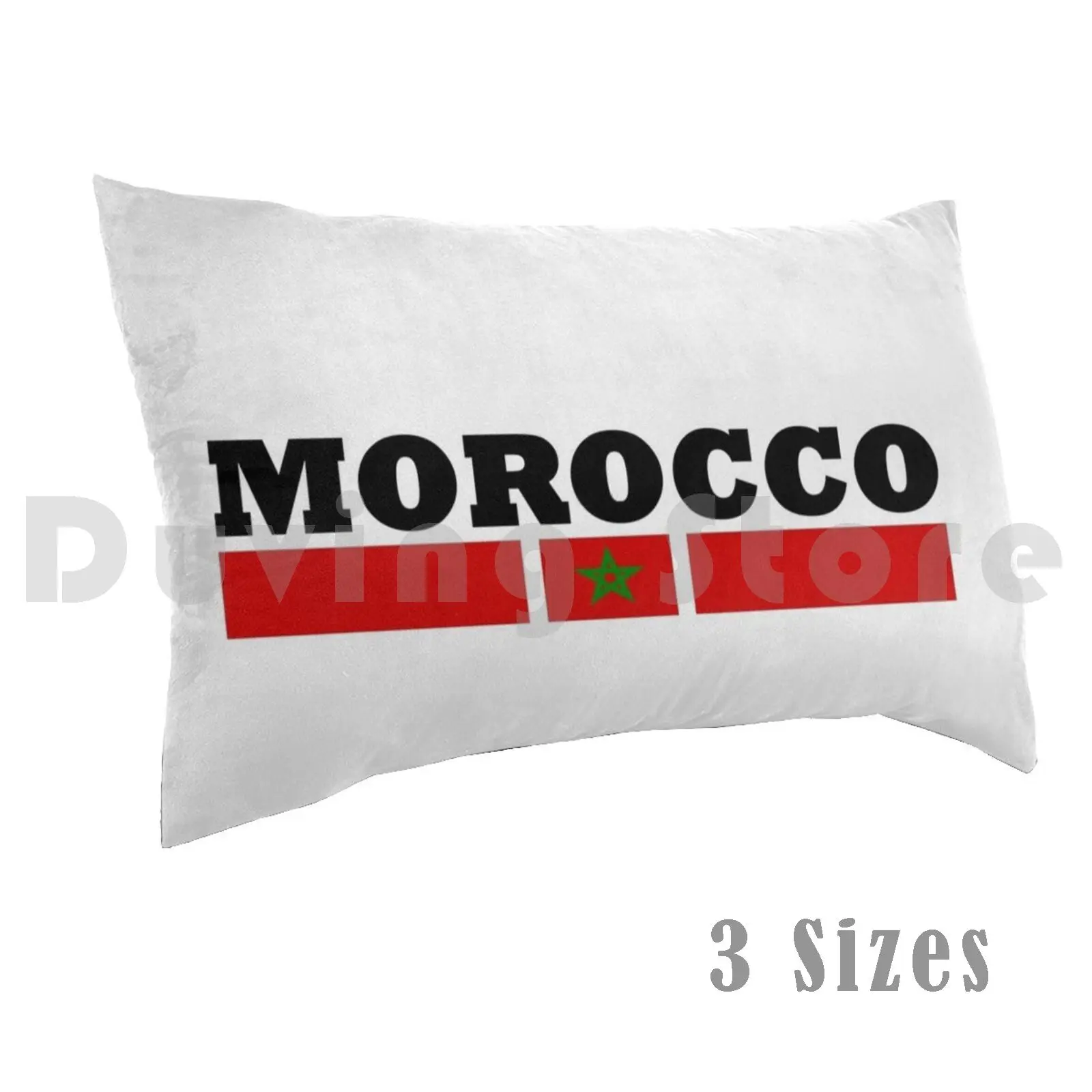 Morocco-Cool Morocco Flag Pillow Case Printed 35x50 Milaino Heart Body Builder I Love Love Morocco Maroc