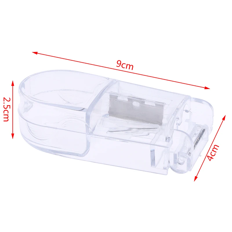 Mini White Portable Pill Cutter Medicine Box Pill Crusher Grinder Splitter Tablet Cutter Divider Storage Case Pill Box Pill Case