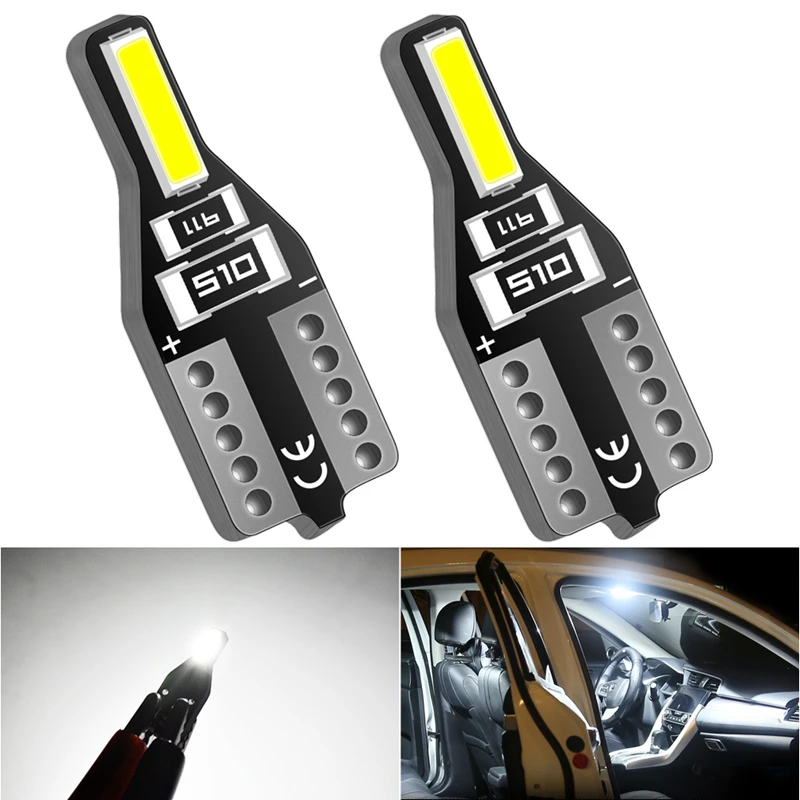 2PCS T10 W5W Led Ca…