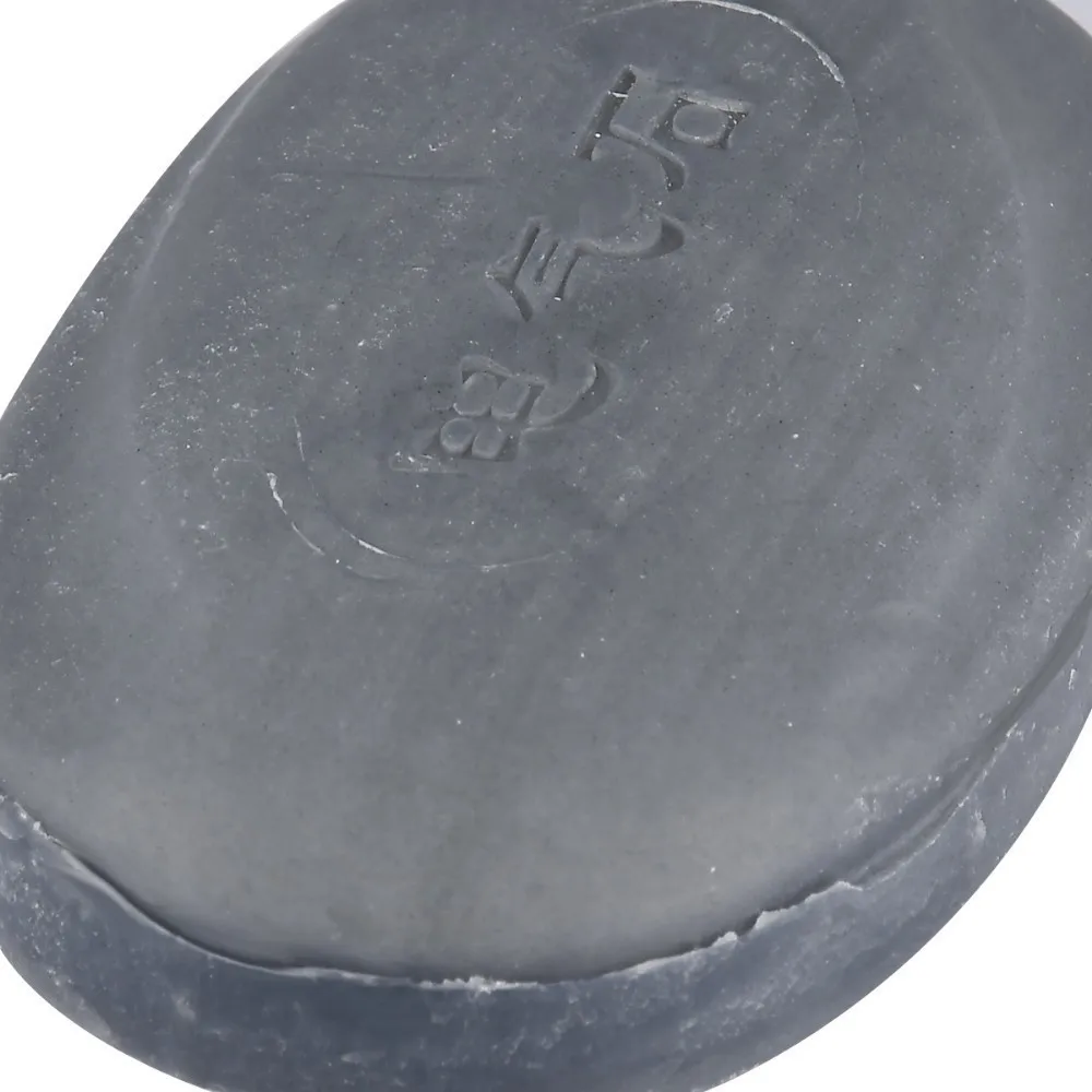 1PC Tourmaline Bamboo Soap 50g Tourmaline Black Natural Acne Traditional Charcoal Active Energy Herbal Soaps For Acne T1577