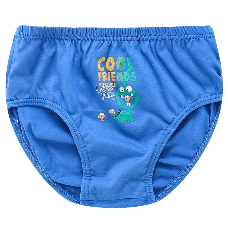 5pcs/box Boys Briefs Underwear Cotton Spandex Cartoon Dinosaur Stretchy Panties Kids Clothes 1 2 3 4 5 6 7 8 Year Old OBU203117 image 3