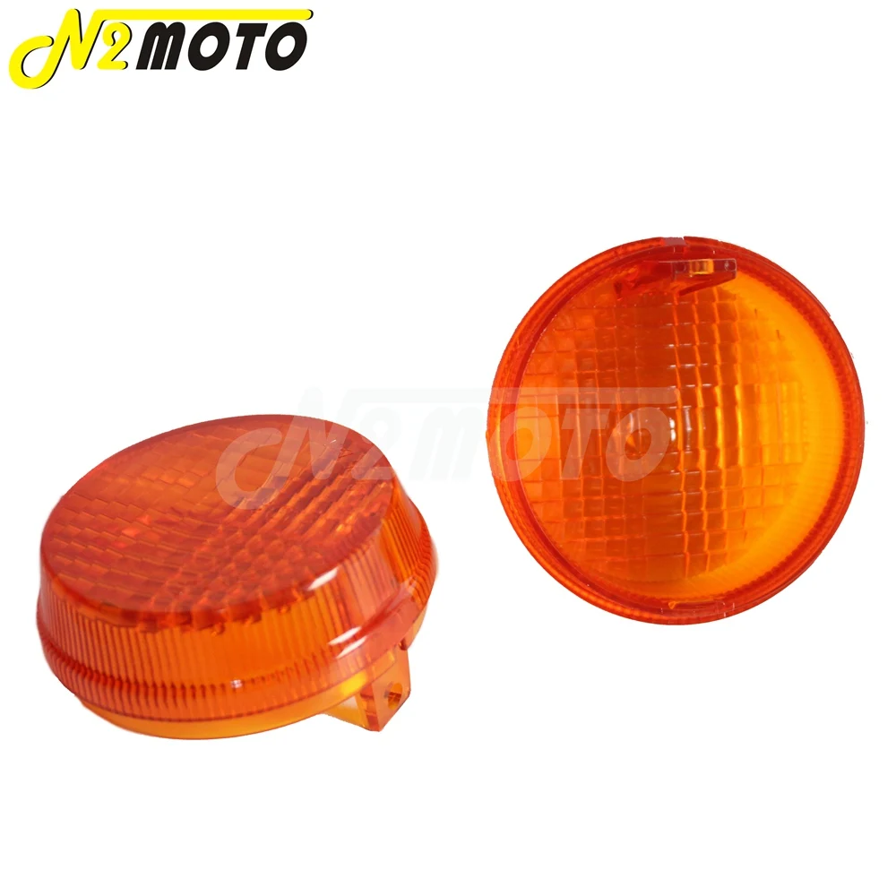 Motorcycle Orange Turn Signal Lens Shell Inidcator Light Cover For Honda Cruisers Shadow Kawasaki Vulcan 2000 1600 Classic Nomad