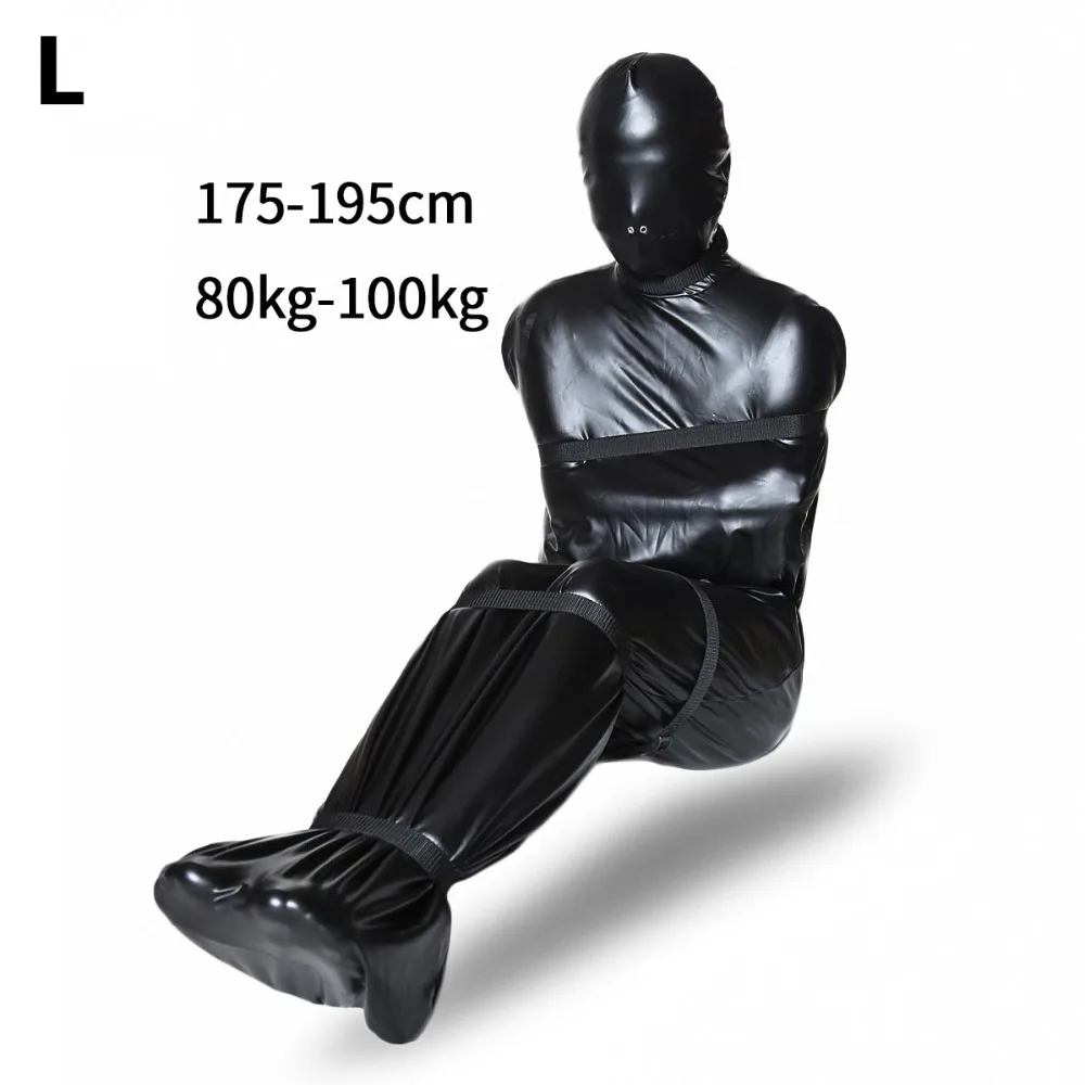 BDSM Sex Binding Mermaid Mummy Body Bondage Bag Sleeping Bag Sack Leather Straight Jacket Tights Female Erotic Costume Sex Toys