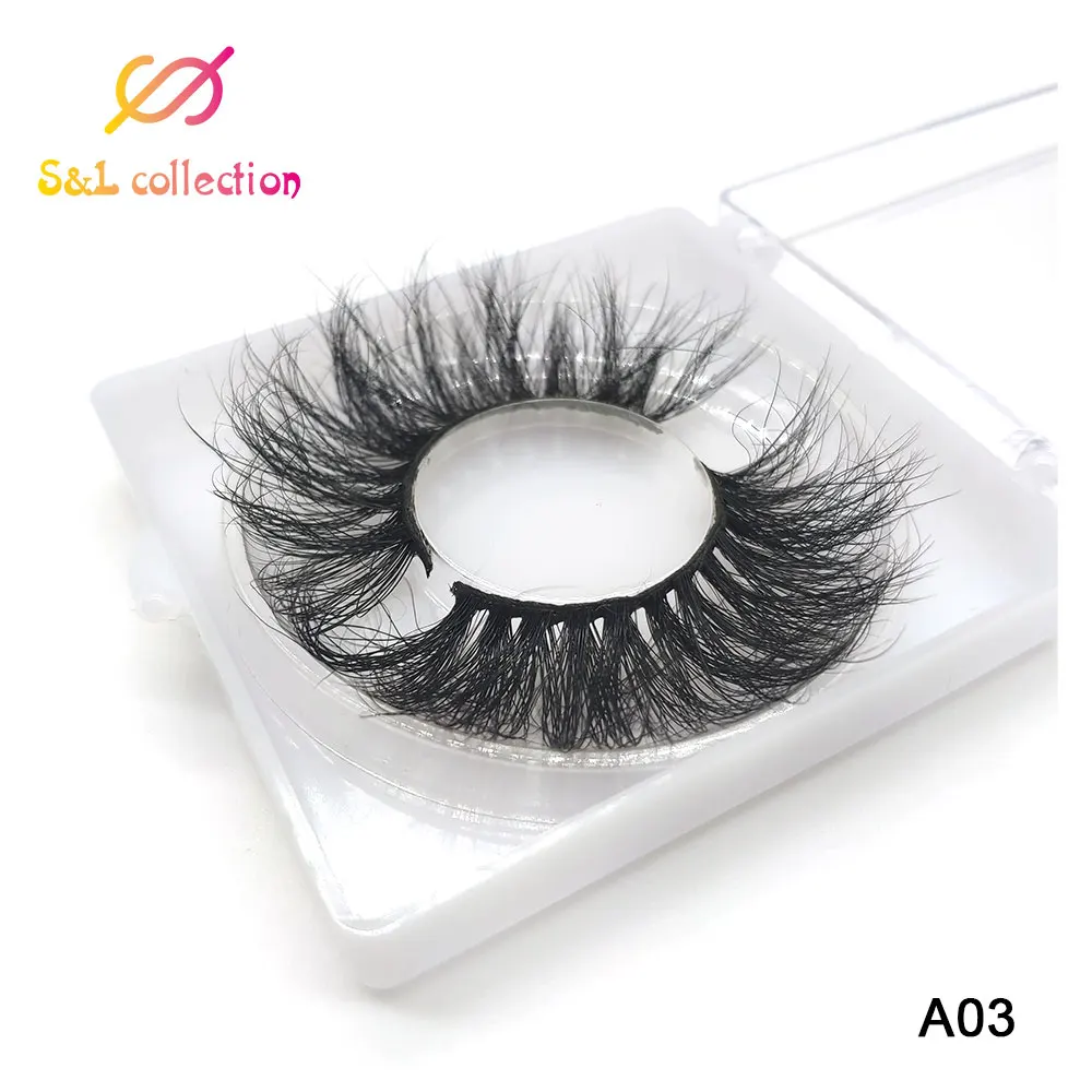 

Dramatic Long Wispies Fluffy Handmade Eyelash 25MM Lashes 3D 100% Mink Hair False Eyelashes Full Strips Lashes Extension Makeup