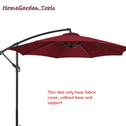 Parasol de jardin en polyester, 2 à 3 mètres de diamètre, anti-UV, pour terrasse, plage, piscine, mobilier d'extérieur, sans base, sans support