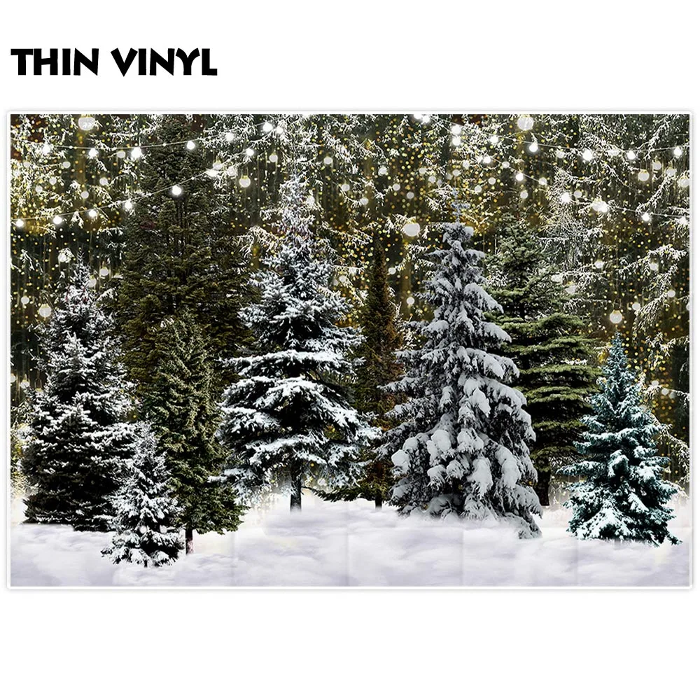 Allenjoy winter fotostudio hintergrund schnee szene kiefer wald Neue jahr weihnachten photophone photozone photo hintergrund