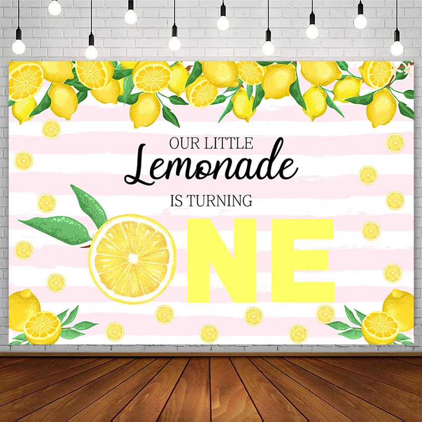 

Avezano Photography Background Yellow Lemons Baby Shower Newborn 1st Birthday Party Banner Backdrop Photo Studio Photozone Props