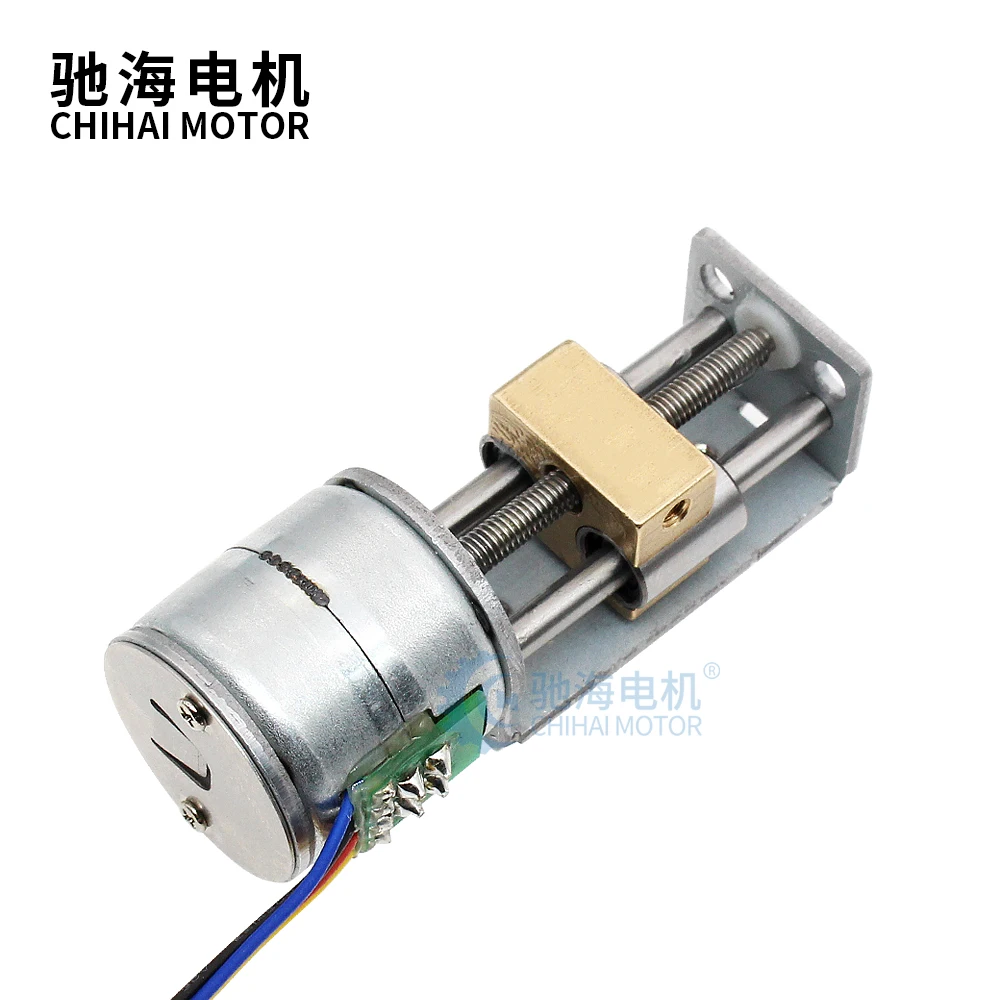 CHS-SM2016-SS32 2-phase 4-wire 20 Stepper Motor Slide Table Miniature Mini Screw Rod Screw Moving Push 20mm Linear Motor