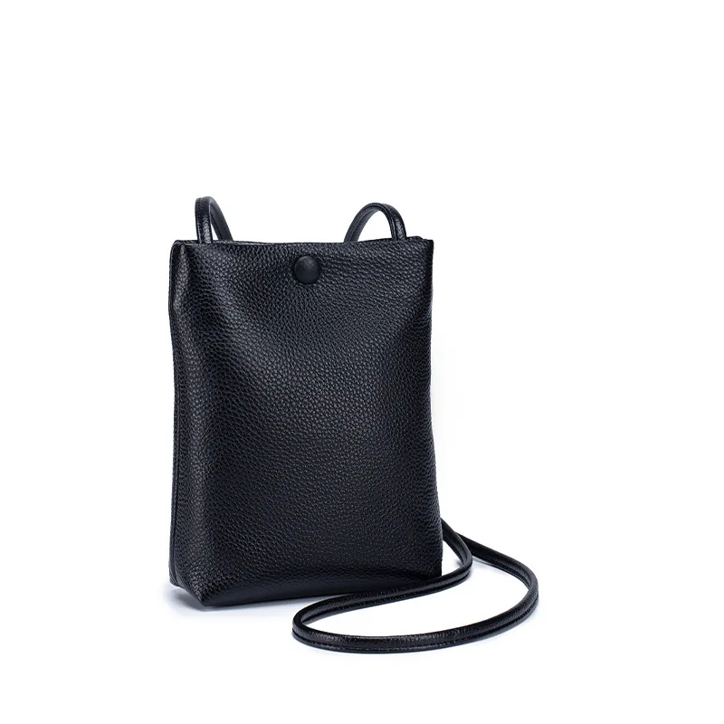 

Genuine Leather New Crossbody Small Bag Women Fashion Luxury Brand Shoulder Bags Mini Bucket Bag Female Phone Purse and Handbag