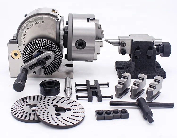 TSL Rotary Indexing Table HV3 Horizontal Rotary Table Chuck Set for CNC Milling