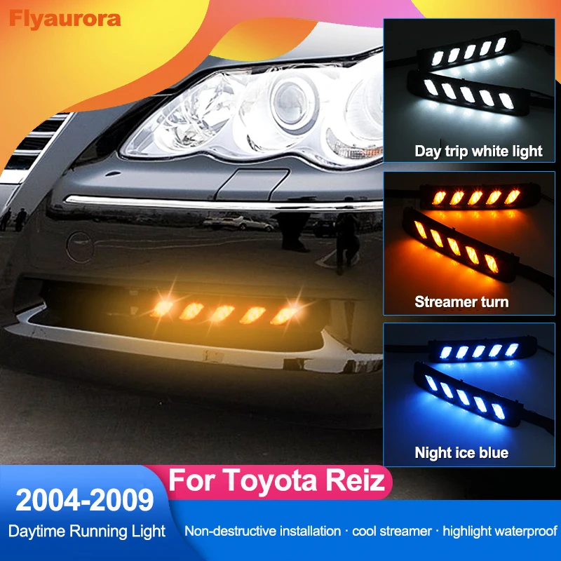 led daytime running light rear bumper lights fog lamp taillight rear bumper light For Toyota MARK X And REIZ 2004 2005 2006-2018