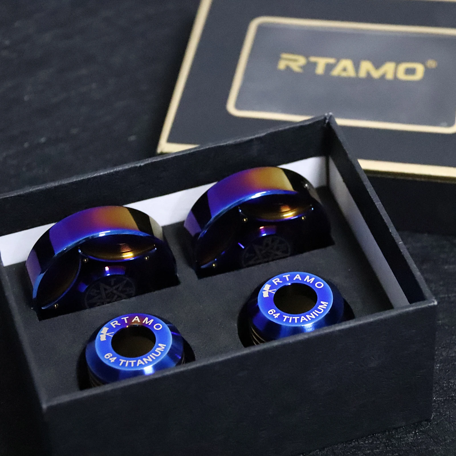 

RTAMO Titanium Anti Collision Cup Wheel Protection Diameter of Inner Hole 10mm~14mm Fits Universal Front Fork&Axle