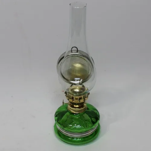 Auténtica lámpara de Gas de 33 Cm. Color Verde