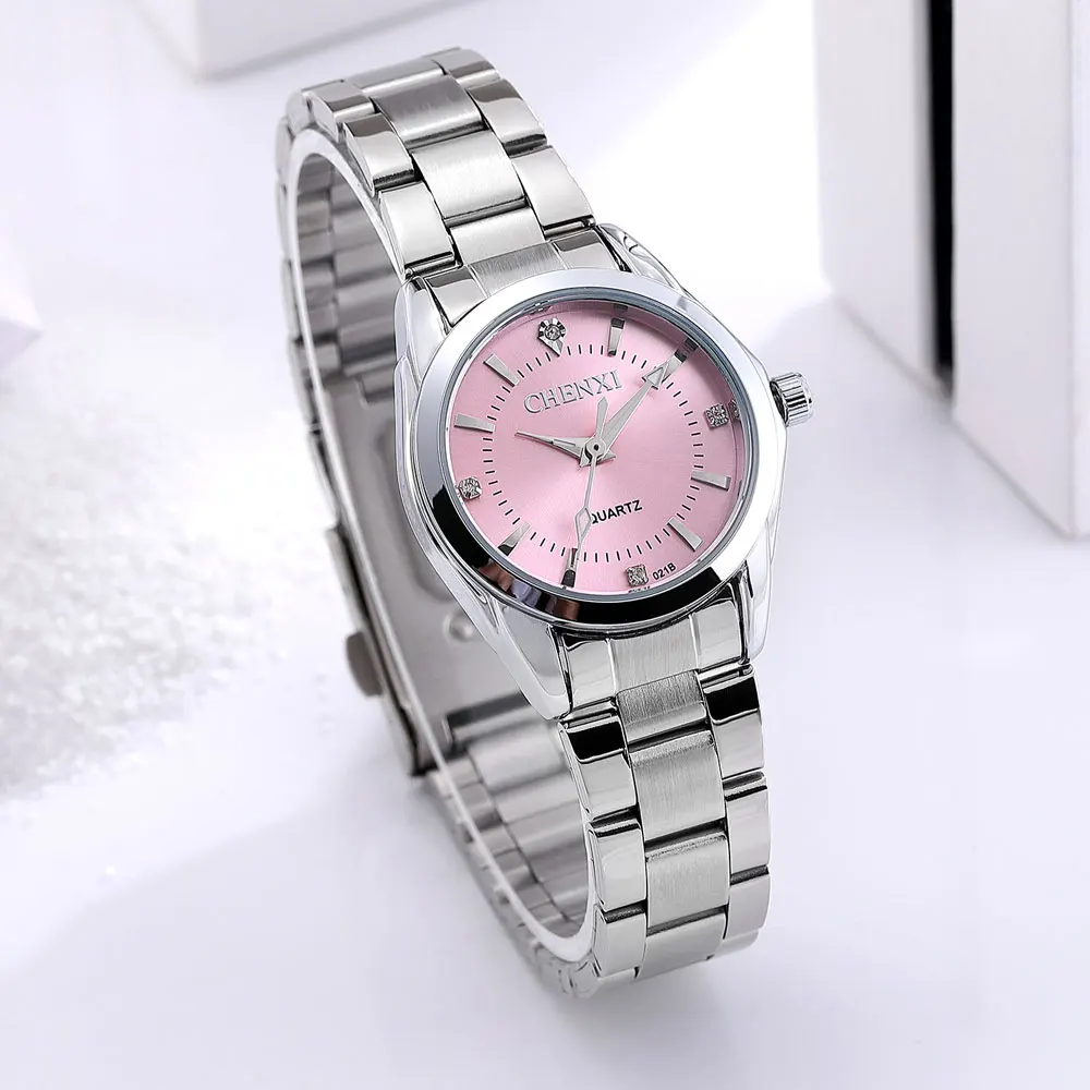 6 farben CHENXI Marke Uhr Luxus frauen Casual Uhren Wasserdichte Uhr Frauen Mode Kleid Strass Armbanduhr CX021B