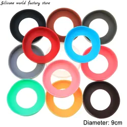 Silicone World 90mm Silicone cup bottom cover Coaster Sleeve Water Cup Cover Sheath Cup Bottom Ring Wear-resistant Bottom Cover