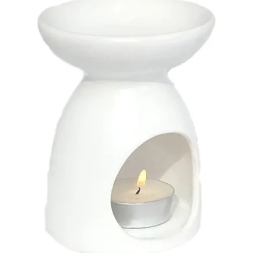 İLTER Ceramic Cone Censer White Candle Holder, Home Decor, Home Dekoarasyon Accessories, Candle Holders, Modern Living Room