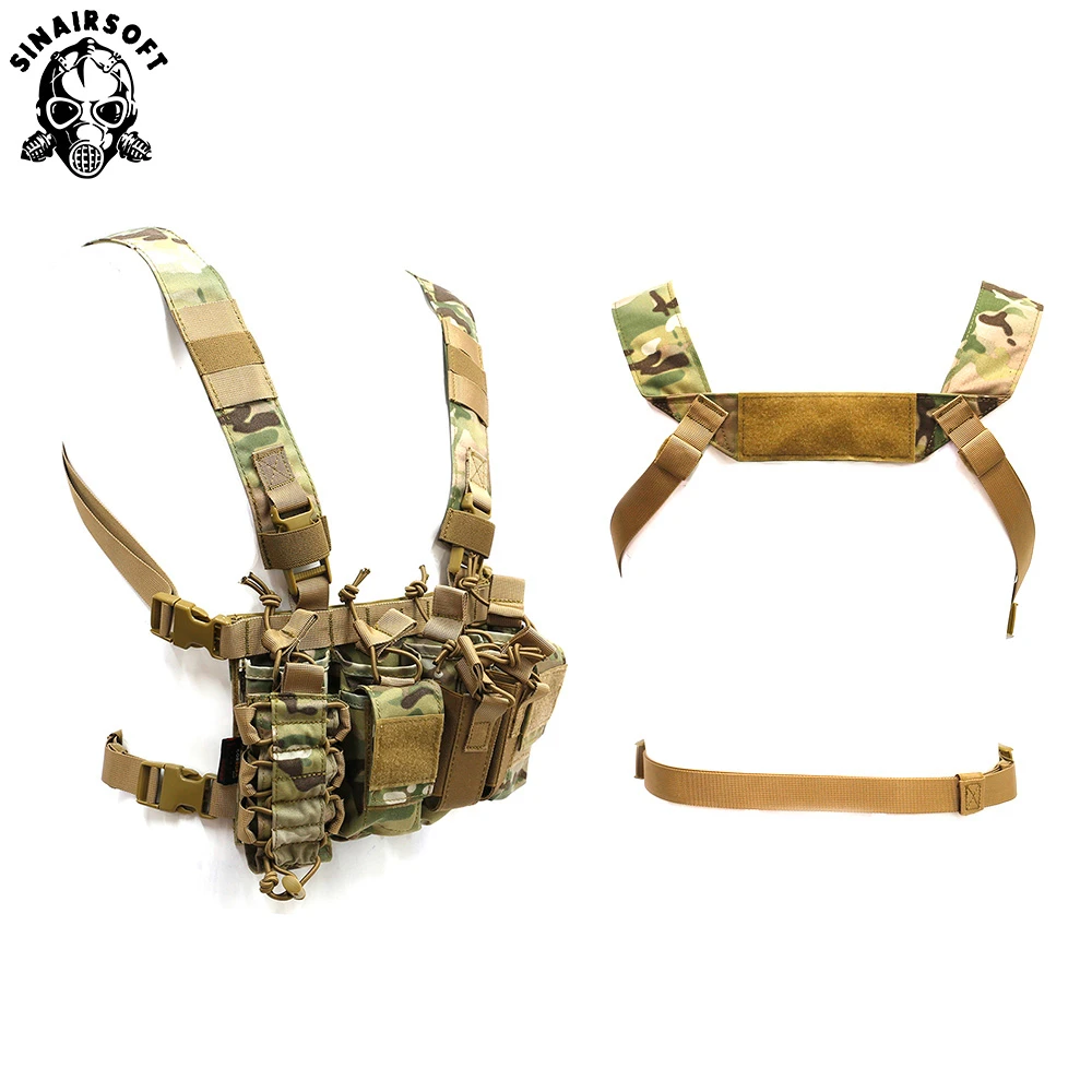 Combat Paintball Multi-pocket Tactical Equipment  Gear Hunting Vest Chest Rig Battlefield Outdoor Camping Hiking USMC