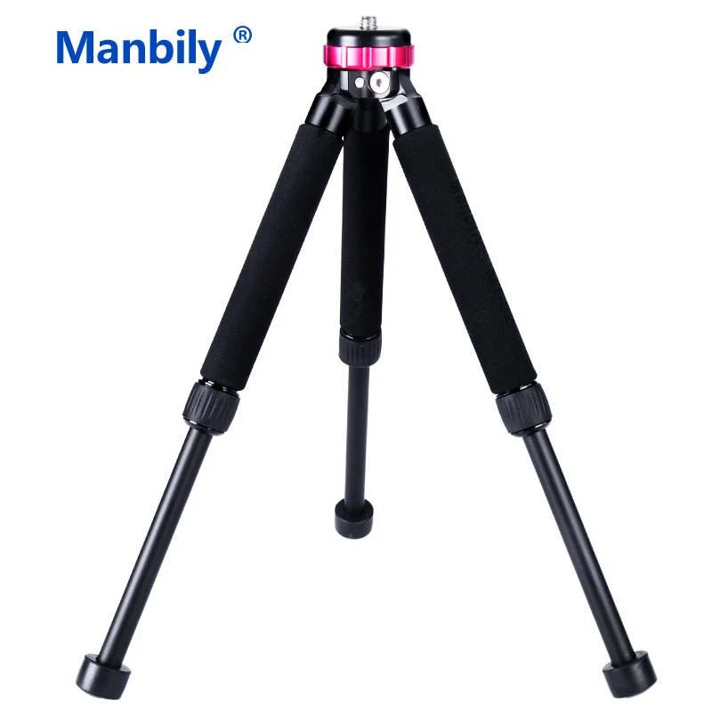 Manbily MT-02 Mini Table Aluminum Tripod for Mirroless Cellphone Gorpo Compact Camera shooting Go Pro Hero Phone Tripod Tripe