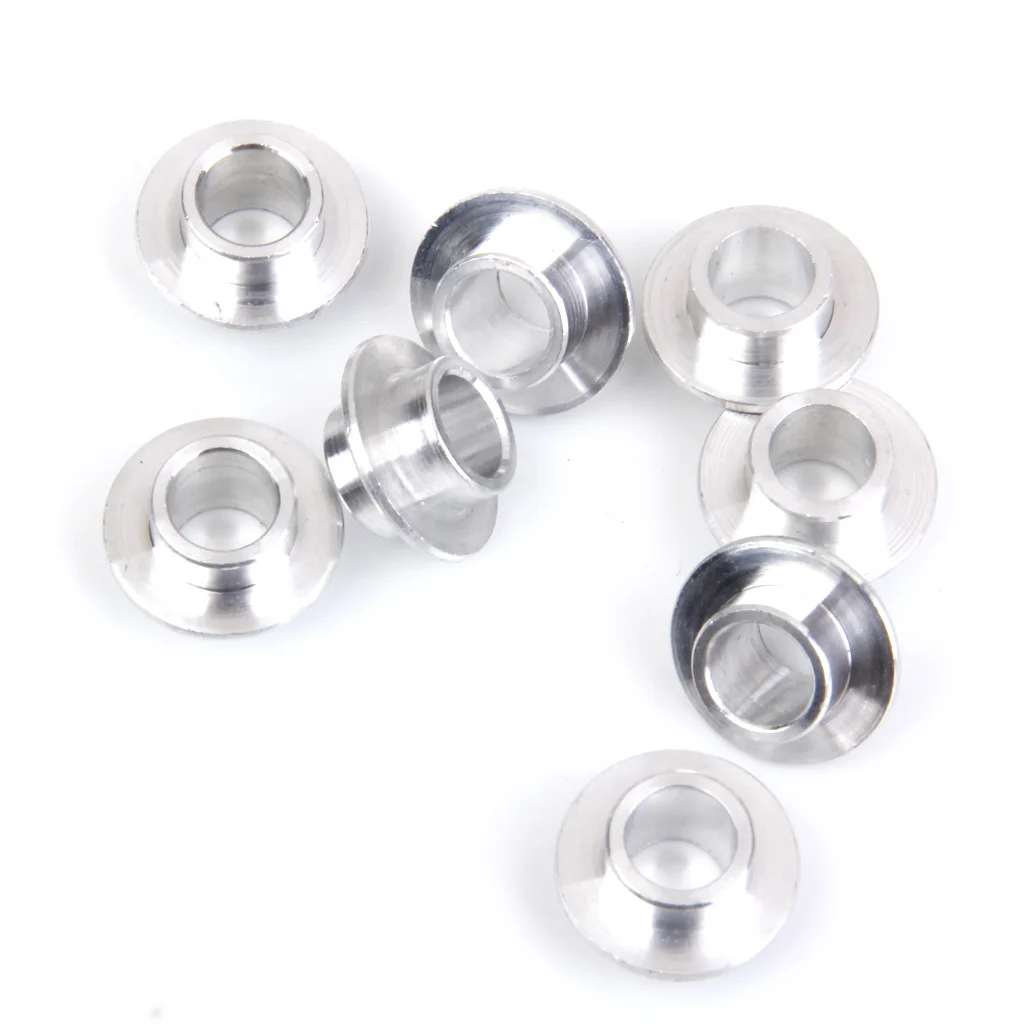 40pc Skateboard Scooter Quad Roller Inline Skate Wheel Bearing Spacers Silver