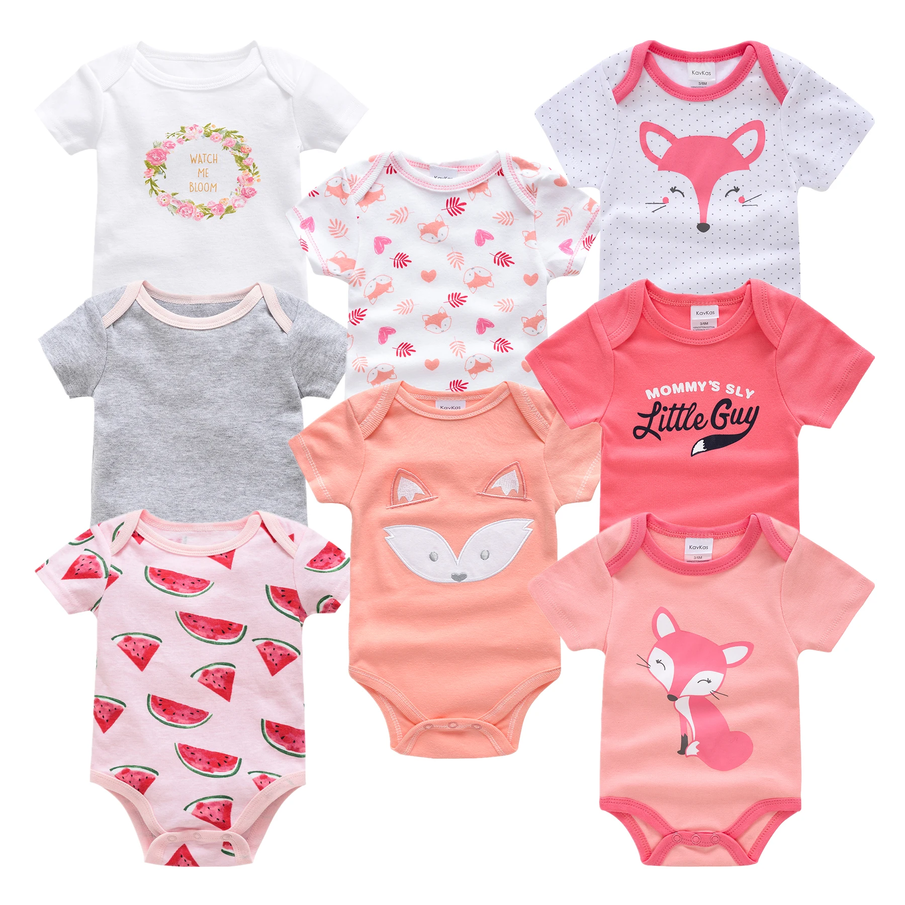 

Summer Infant Funny Newborn Baby Girl Romper Short Sleeve Boy Baby Letter Clothes Girl Print Suit Born Crawling Baby 0-12M New