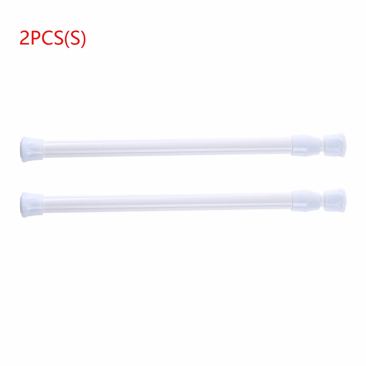 

Bathroom Shower Rods No Drilling Mount Metal Tension Window Curtain Rod Extensible Spring Loaded Closet Pole for Hanging Clothes