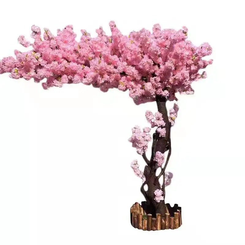 

Pink Flower Tree Lmitation Plants Cherry Tree Interior Decoration Fake Tree