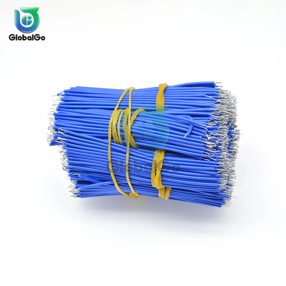 100pcs/Lot 0.14mm Tin Plated Copper Wire Melt Core Solder Soldering Wire UL1007 24AWG PVC Electronic Cable 8 CM