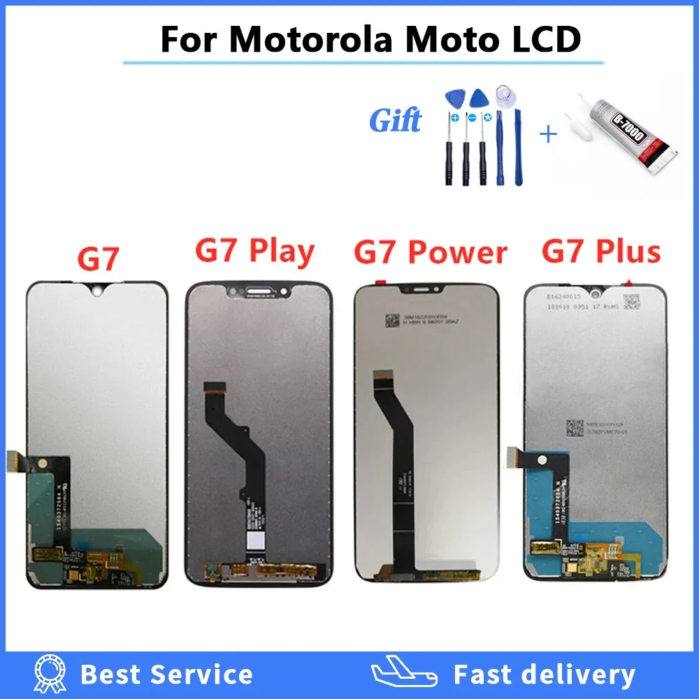 Original For Motorola Moto G7 Power Display XT1955 LCD G7 Plus Touch Screen Digitizer G7 Play LCD Replacement XT1952 LCD For G7 image 6