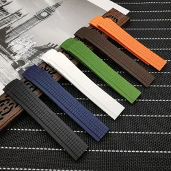 New Arrivals Top Brand Quality Soft PK Silicone Green Rubber Watchband 21mm Strap for Belt 5164a 5167a-001