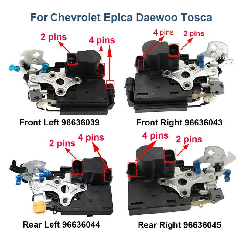 New Door Lock Actutator Central Latch Front Rear Left Right 96636039 96636043 96636044 96636045 For Chevrolet Epica Daewoo Tosca