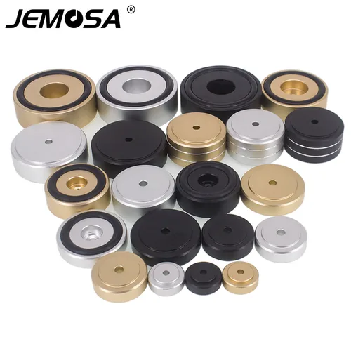 4 Uds amplificador de aluminio pies amortiguador tocadiscos pies Audio CD altavoz HIFI aislamiento pies almohadilla altavoz picos soporte pies