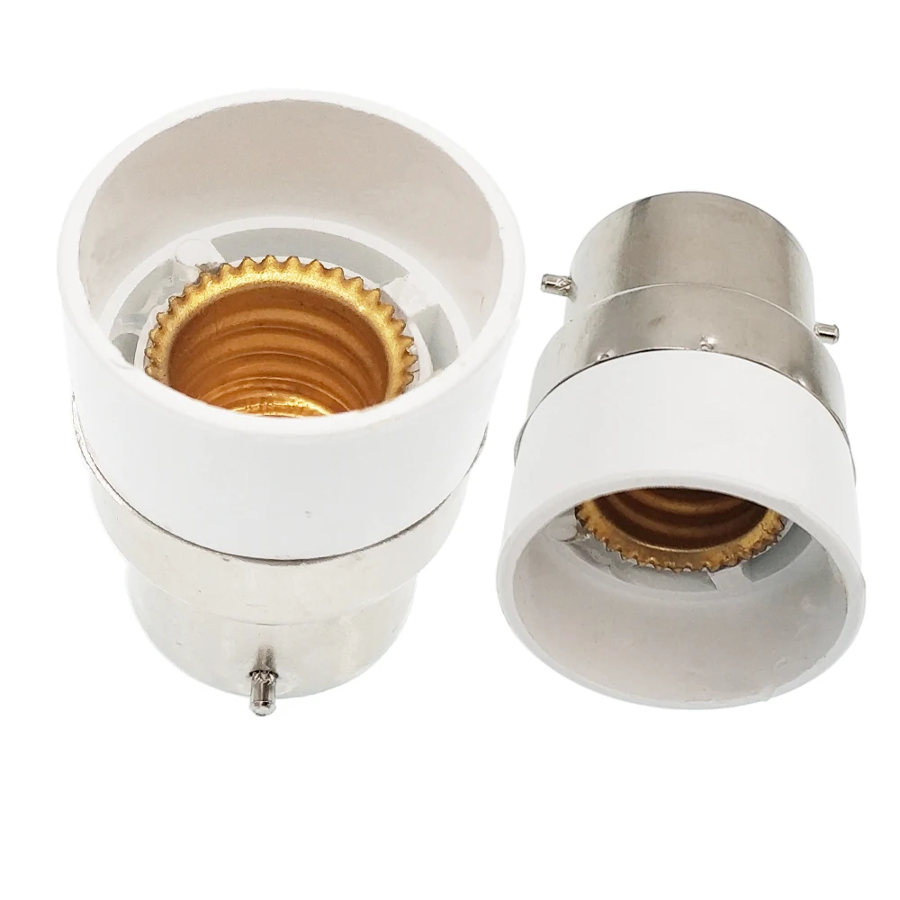 6pcs B22 to E14 Light Socket adapter B22 to E14 EU Standard Candelabra lamp holder converter, CE Rohs