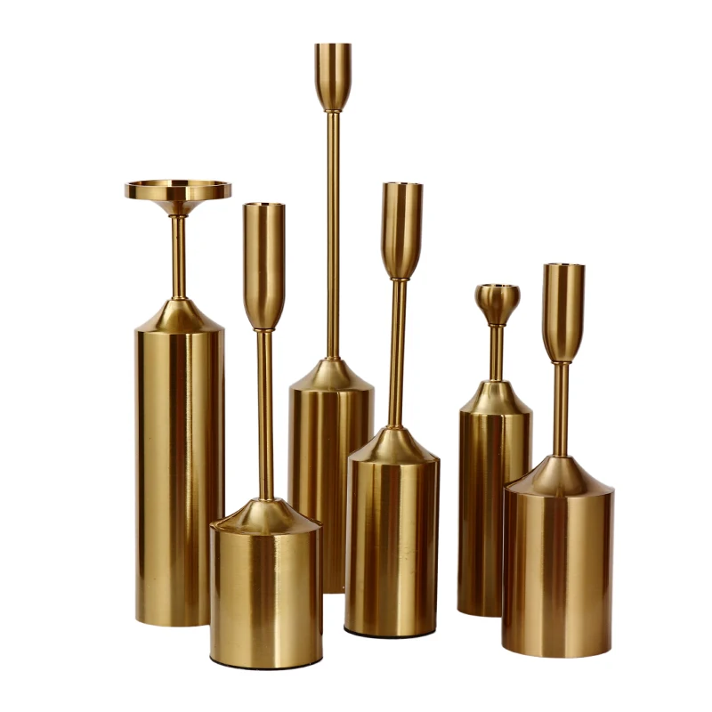

Nordic Style Metal Candlestick Decorations, Modern Minimalist Candlestick, Luxury Home Dining Table Candle Ornaments