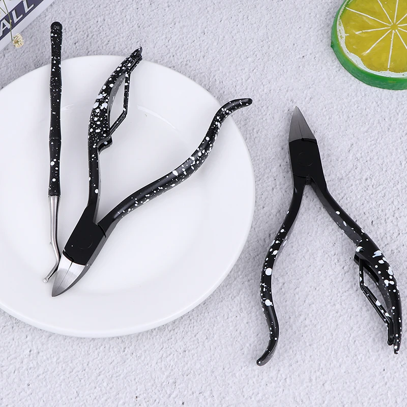 

Manicure Scissor Plier Tool Pedicure Dead Skin Remover New Black Toenail Ingrown Nail Art Cuticle Nipper Clipper Edge Cutter