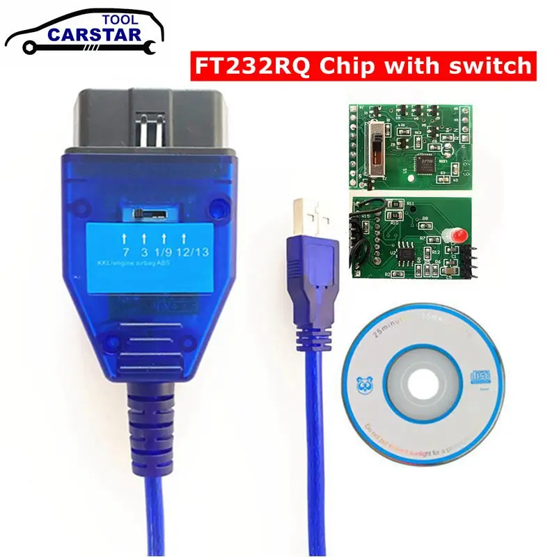 

For VAG409 kkl with FTDI FT232RL/RQ Chip with switch OBD2 USB Scanner Interface For VW for Audi for Seat for Skoda