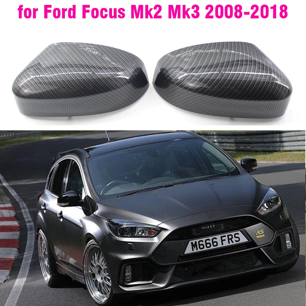 

Carbon Fiber Bright black Side Rearview Mirror Cover For Ford Focus MK2 MK3 2008 2009 2010 2011 2012 2013 2014 2015 2016 2017