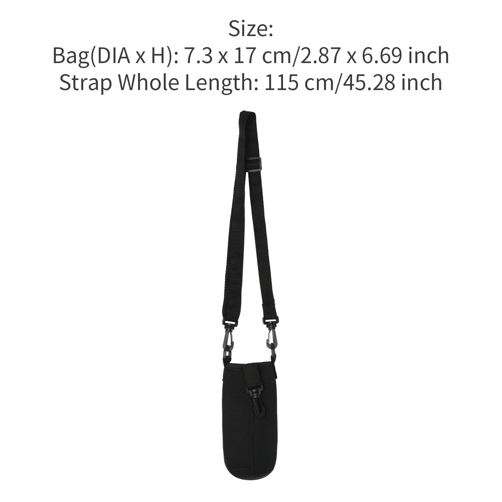 Neoprene Water Bottle Carrier Bag with Adjustable Shoulder Strap Drinking Water Bottle Holder Pouch Protect Bottle Bag 750/500ml 6
