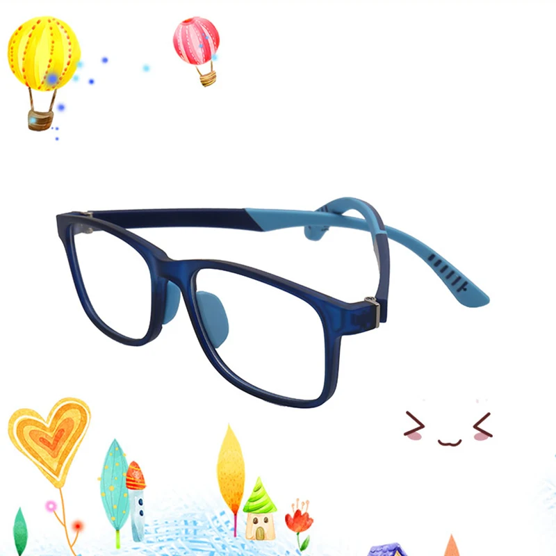 Square Blue Light Kids Glasses Optical Frame 2020 Children Boy Girls Computer Transparent Blocking Anti Reflective Eyeglasses UV