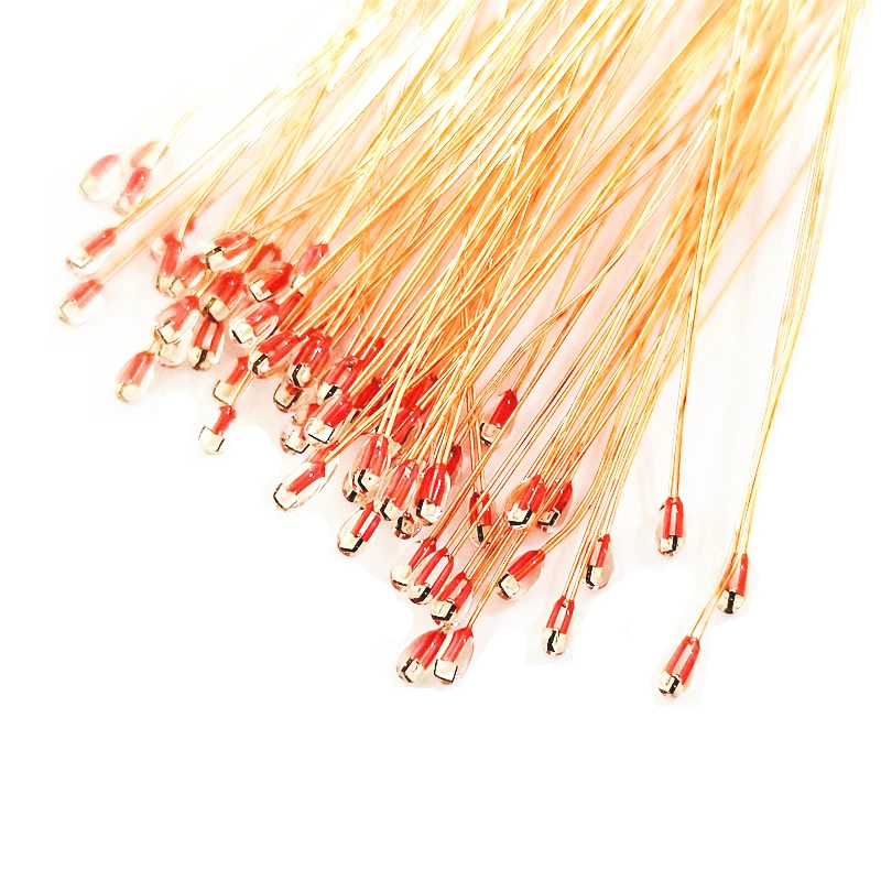 10PCS MF51D Single-Ended Temperature Sensor NTC B3435 B3950 10K 50K 100K 1% Temperature Resistance 300℃ 3D Printer Probe