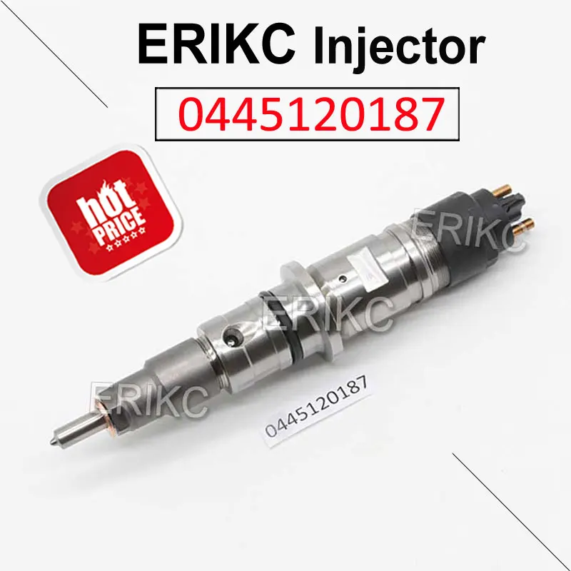 

ERIKC 0445120187 Perform Fuel Injector Assembly 0 445 120 187 Original Electronic Diesel Parts For Bosch CUMMINS 4983514 5256034