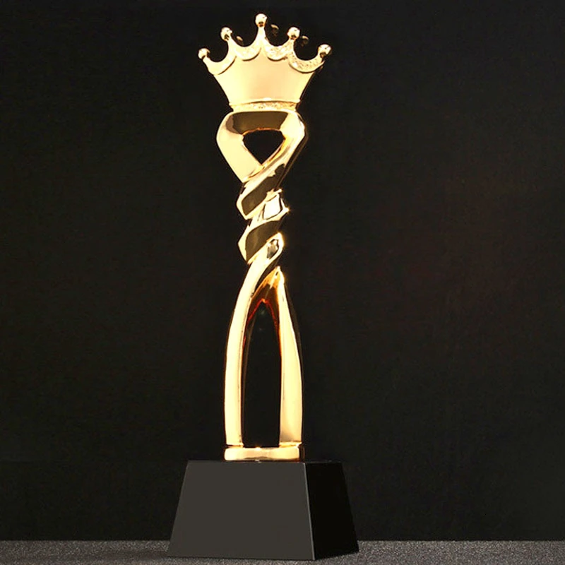 Trofeo de corona personalizado, copa dorada, premio de Trofeo, campeones, ganador deportivo, accesorios educativos, Trofeo, recompensa, competición, premios, juguete
