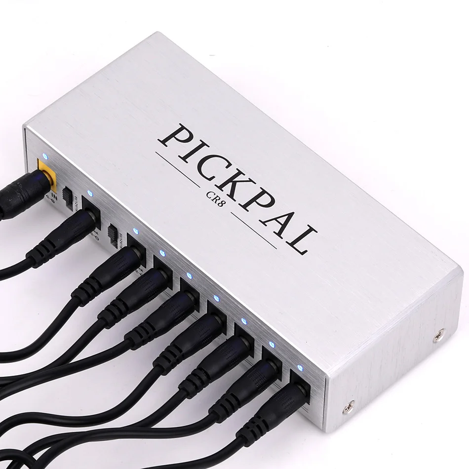 2021 effect pedal power Provide stable switch for 9V/12V/18V DC power supply can be combined to create up to 24V/36V silvery