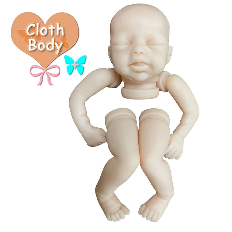 9inch Reborn Doll Kit Mini Becca Unfinished Unpainted Doll Parts DIY Reborn Blank Doll Kit with Body