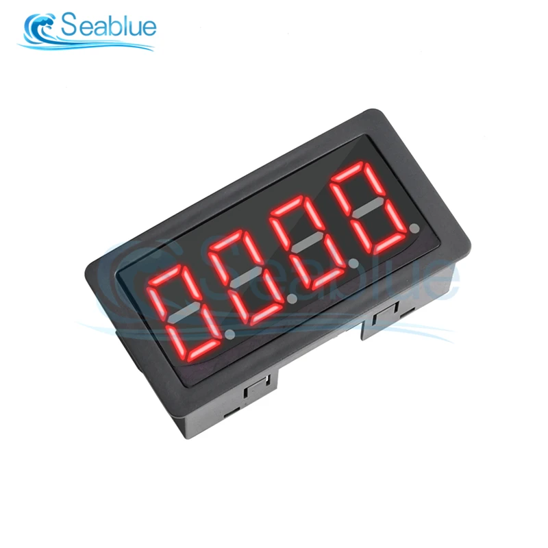 DC 8V-24V Tachometer 4 Digital LED Tach RPM Speed Meter With Hall Proximity Switch Sensor NPN 10-9999RPM Red/Green/Blue