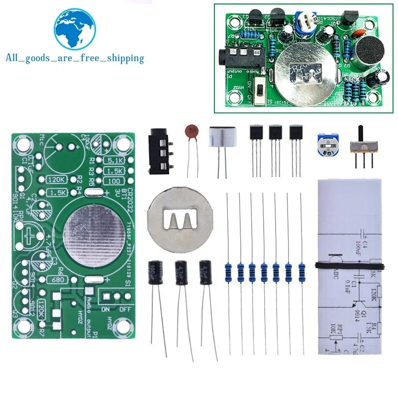 Kit de audífono electrónico, amplificador de Audio, práctica enseñanza, competición, Diy, piezas de producción de interés